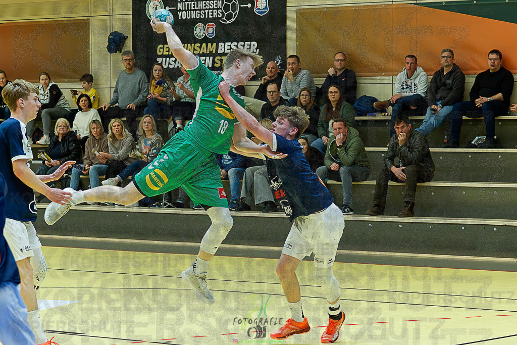 mJB Pokalrunde dt. Meisterschaft, TV Hüttenberg - TSV GWD Minden | mJB Pokalrunde dt. Meisterschaft, TV Hüttenberg - TSV GWD Minden am 15.03.2025 in Münchholzhausen (Sporthalle Münchholzhausen)Photo © 2025 - Jörg Heinrich - Realisiert mit Pictrs.com