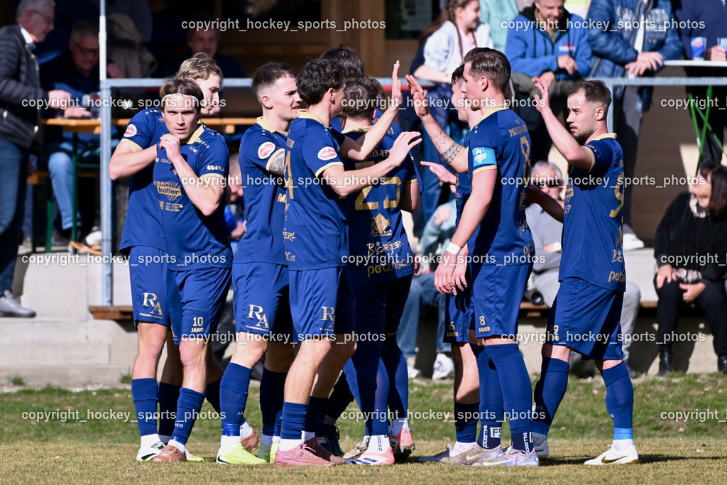 ATUS Velden vs. SPG LASK Amateure OÖ | #24 Alexander Kurz ATUS Velden, #8 Fabian Kopeinig ATUS Velden, #99 Benjamin Mulahalilovic ATUS Velden, Jubel ATUS Velden Mannschaft, #23 Ralph Roman Scheer ATUS Velden, #9 Tom Zurga ATUS Velden, ATUS Velden vs. SPG LASK Amateure OÖ, ATUS Velden vs. SPG LASK Amateure OÖ am 07.03.2026 in Velden (Wald Arena Velden), Austria, (Photo by Bernd Stefan)