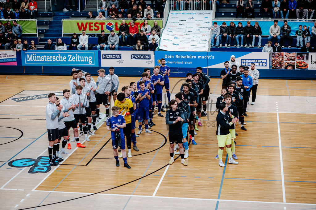 47. Stadtmeisterschaften im Hallenfußball 2025, Endrunde | Stadtmeisterschaften im Hallenfußball 2025, Endrunde, Sporthalle Berg Fidel in Münster. Foto: sportfotografie.ms | Markus Paletta - Realisiert mit Pictrs.com