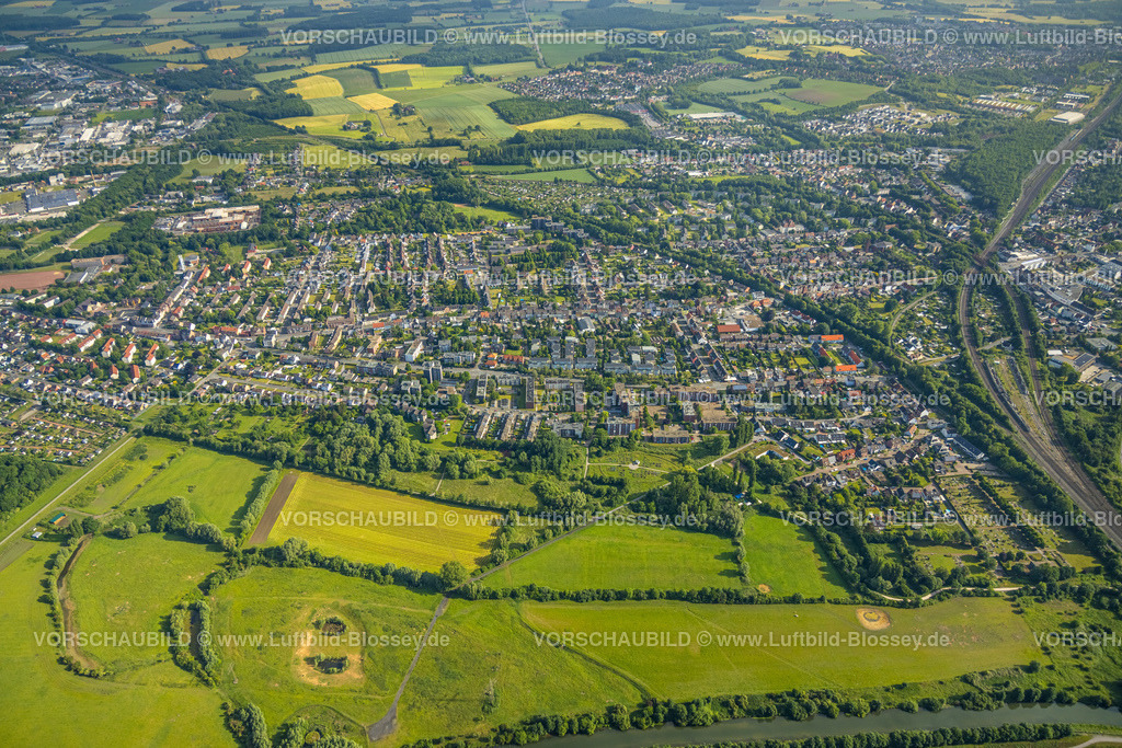 Hamm220601607 | Luftbild, Wohnsiedlung zwischen Großer Sandweg und Nordenstiftsweg, Lippeaue, Urbaner Garten Kornmersch, Bockum-Hövel, Hamm, Ruhrgebiet, Nordrhein-Westfalen, Deutschland