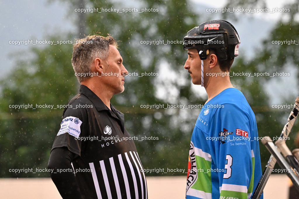 VAS Ballhockey Villach vs. ASKÖ Villach Ballhockey | Hausott Erik Referee, #3 Fertschai Mathias, VAS Ballhockey Villach vs. ASKÖ Villach Ballhockey, VAS Ballhockey Villach vs. ASKÖ Villach Ballhockey am 28.05.2025 in Villach (Alpen Arena ), Austria, (Photo by Bernd Stefan)