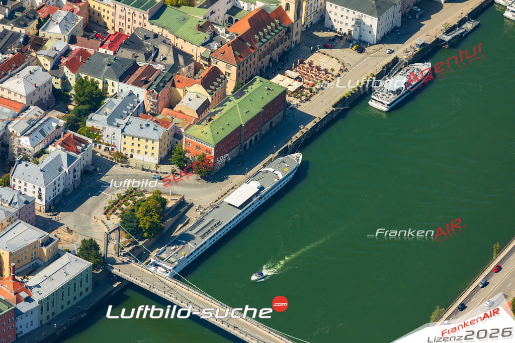 Luftaufnahme von  Passau - Die Luftaufnahme wurde 2025 vom UL-Flugzeug heraus erstellt ( keine Drohne ) - Hochauflösende Luftaufnahme - für professionelle Ausdrucke geeignet. Die Geschenkidee !Mit Lizenz und Bildrechte bestellbar