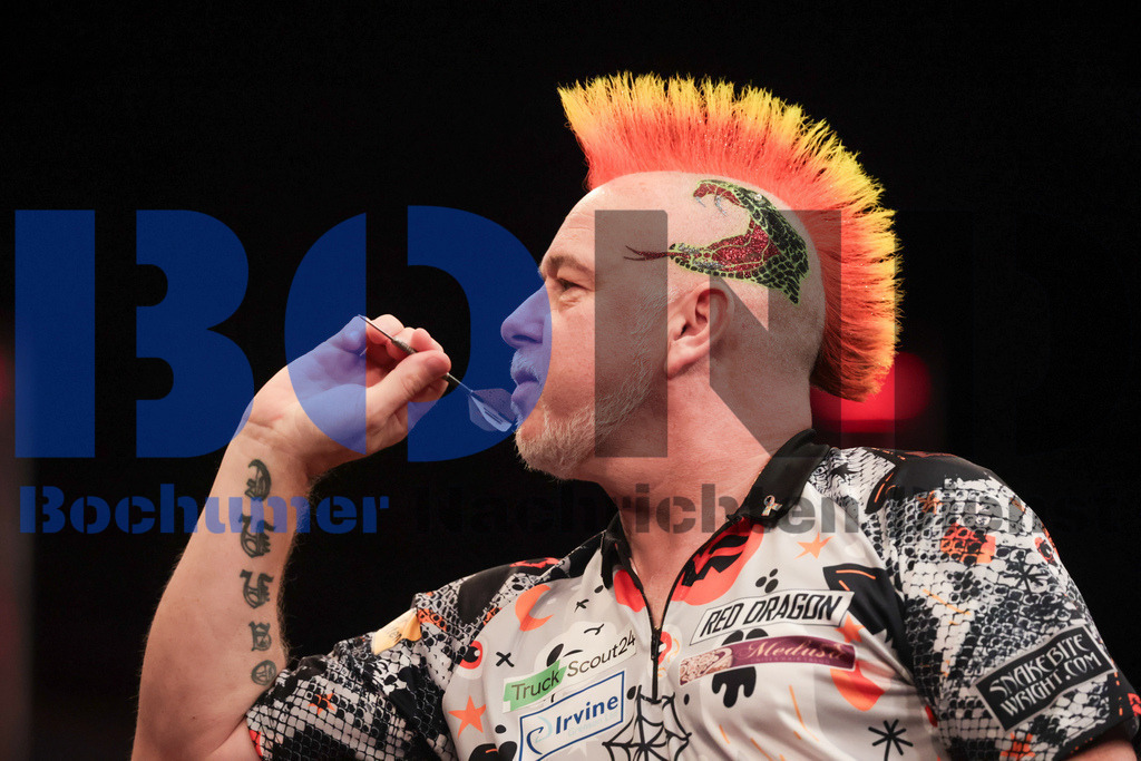  29.10.2023 - 
 | Sebastian Sendlak / Bochumer Nachrichtendienst (BOND) - PDC European Darts Championship: Viertelfinale {Persons shown} - Realisiert mit Pictrs.com