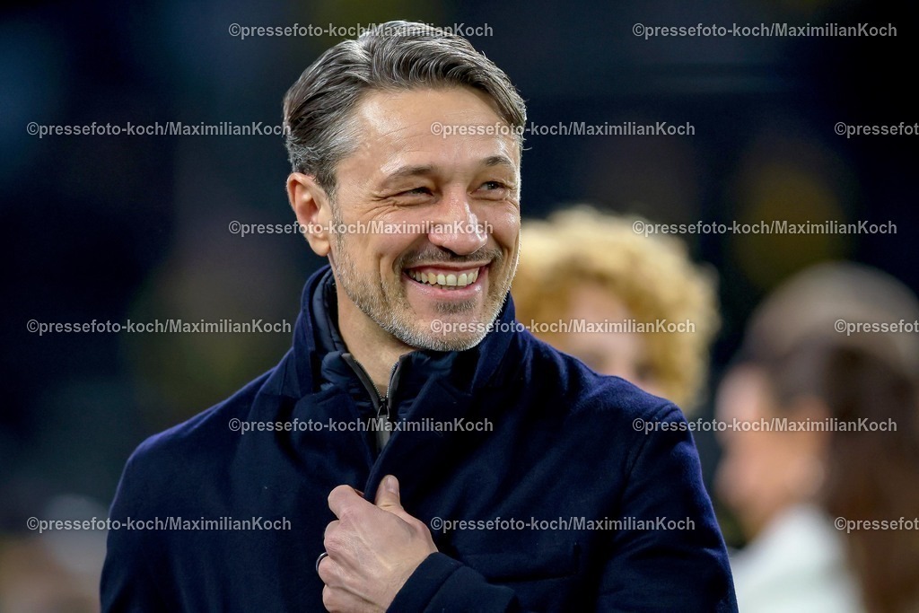BVB13012601001 | 13.01.2026, Fußball, Borussia Dortmund - SV Werder Bremen,, 1. Fußball Bundesliga, 17. Spieltag, Signal Iduna Park, Saison 2025 2026: Cheftrainer Niko Kovac (BVB #hc) lachend Freude  DFB regulations prohibit any use of photographs as image sequences and or quasi-video.