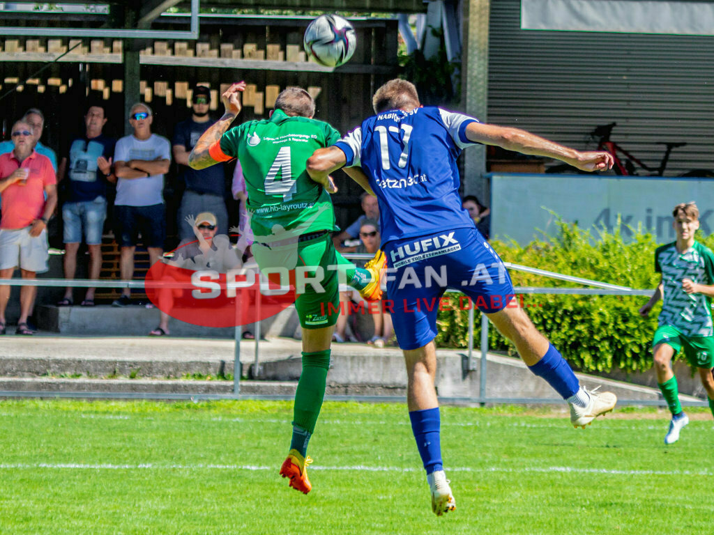 ASV Klagenfurt - Donau Klagenfurt | Sebastian Layroutz (SV Donau Klagenfurt #4) Denis Tomic (ASV Klagenfurt #17) Maximilian Trappitsch (SV Donau Klagenfurt #10) ; ASV Klagenfurt - Donau Klagenfurt am 31.07.2022 in Klagenfurt
(ASV Platz Annabichl), AUSTRIA, (Photo by Ernst Krawagner sport-fan.at) - Realisiert mit Pictrs.com