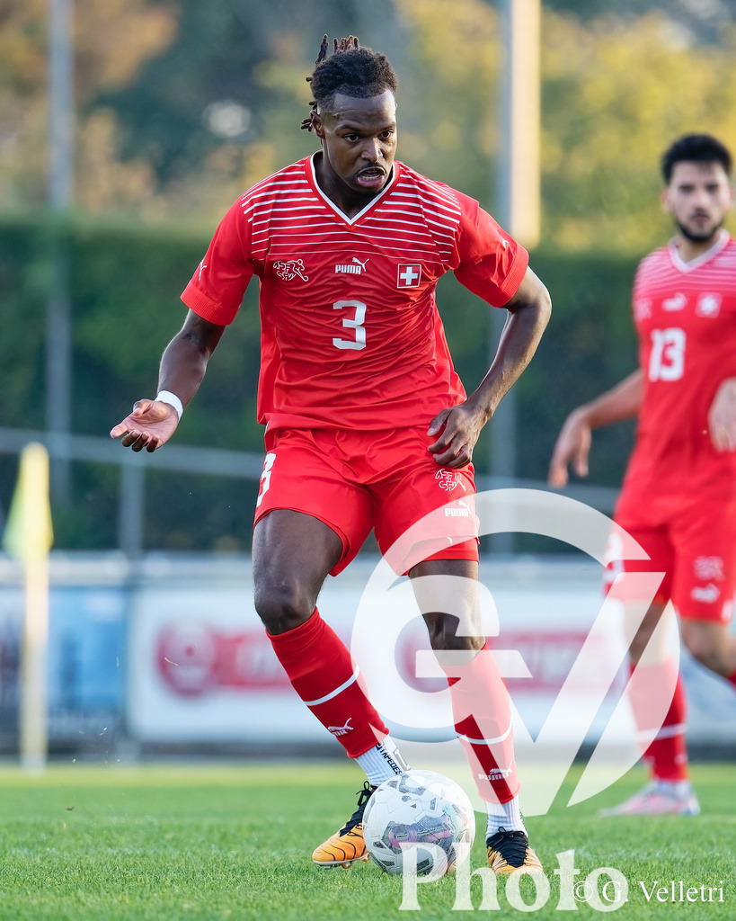 UEFA Region's Cup - Vaud v Munster | Stephane Goncalves Gomes (3 Vaud) in action (close up) during the UEFA Region's Cup game between Vaud and Munster at Centre Sportif de Colovray in Nyon, Switzerland 