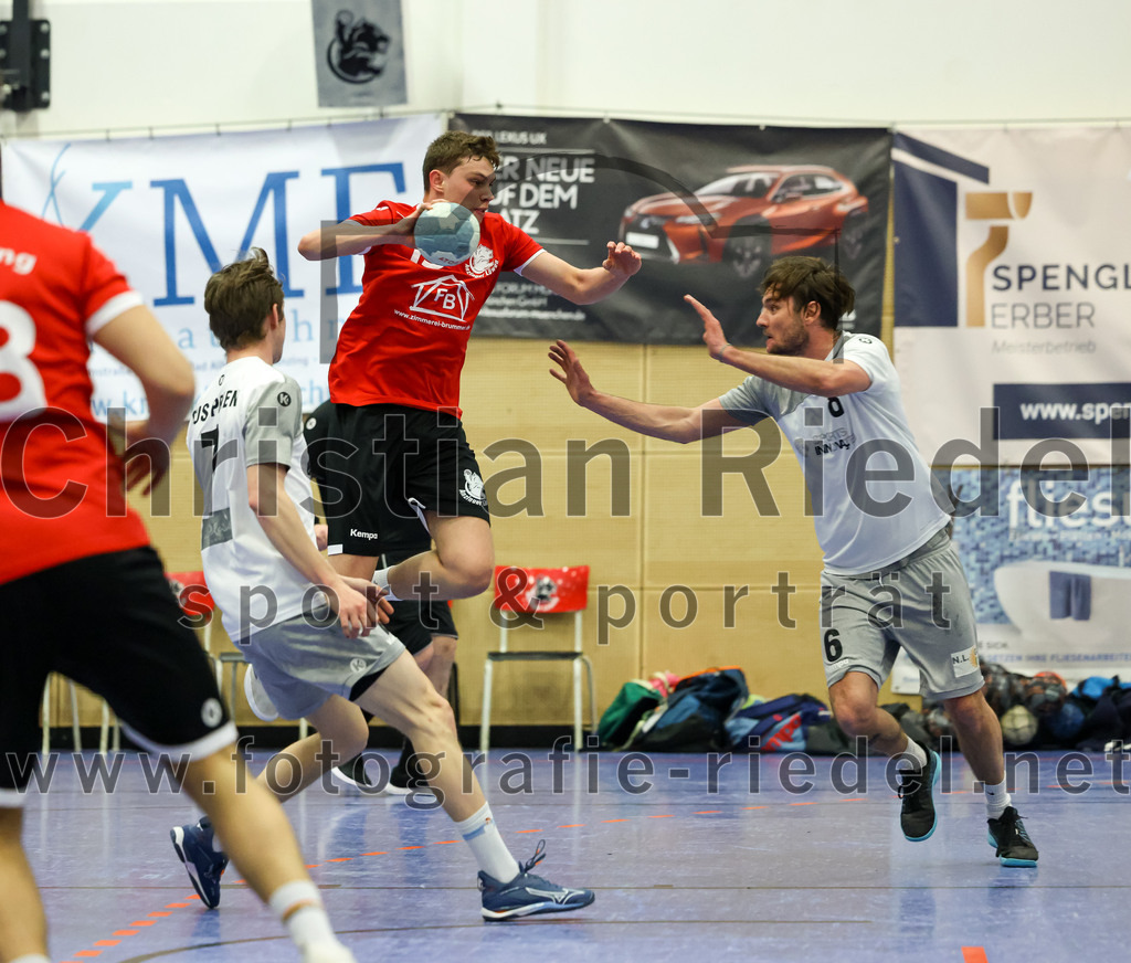 2023-04-01_021_SV_Anzing_gegen_TuS_Prien | Anzing, Deutschland, 01.04.2023:
Handball, Bezirksliga 2022 / 2023, 12. Spieltag, SV Anzing gegen TuS Prien, Endergebnis: 

Foto: Christian Riedel / fotografie-riedel.net