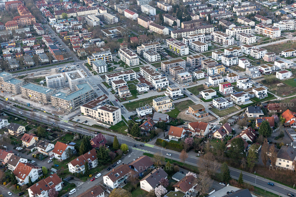 Luftbild: Im Seidenfaden in Offenburg im Bundesland Baden-Württemberg in Deutschland. Foto: IMG_120437.jpg vom 17.03.2020 durch Werner Riehm/FLY-FOTO.de