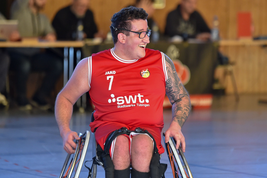 2024-10-26-0614 | RSKV Tuebingen vs. Hannover United 2, Rollstuhlbasketball, 2. Bundesliga Sued, 3. Spieltag, Saison 2024/2025, 26.10.2024, Foto: Ralph Kunze - Realisiert mit Pictrs.com
