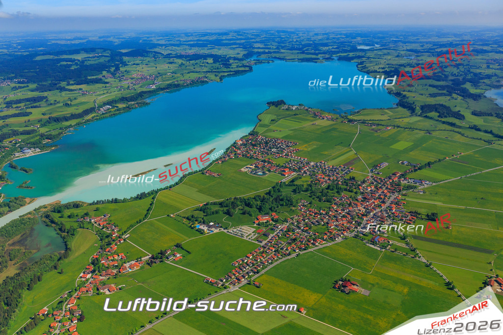 Luftbild von Alterschrofen Schwangau - Luftaufnahme wurde 2015 von https://frankenair.de mittels Flugzeug (keine Drohne) erstellt - die Geschenkidee
