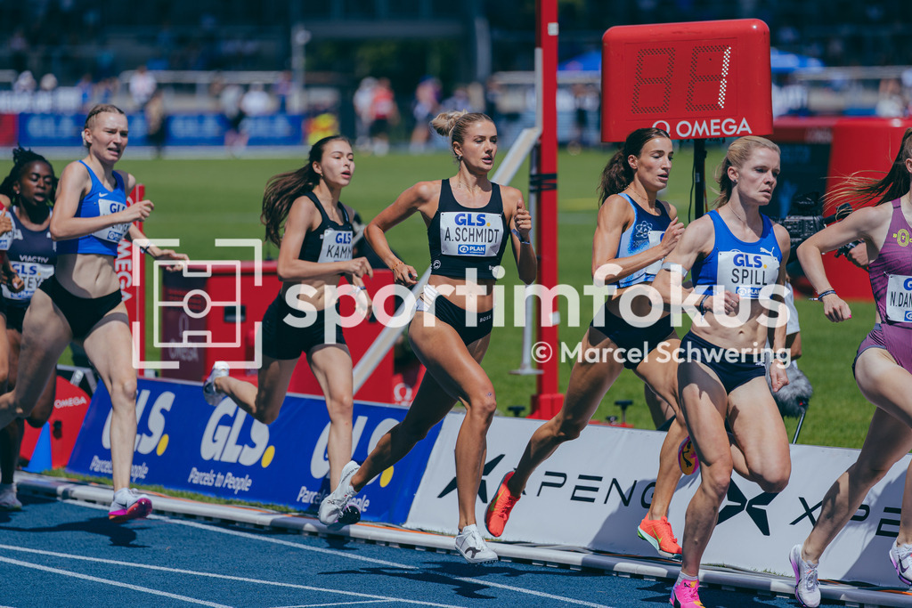 Deutsche Meisterschaften der Frauen und Männer 2026 | Alica Schmidt, SCC Berlin, 800-Meter-Lauf, Halbfinale, Deutsche Meisterschaften der Frauen und Männer 2026, Lohrheidestadion Bochum-Wattenscheid, 25.07.2026. Foto: Marcel Schwering / sportimfokus - Realisiert mit Pictrs.com