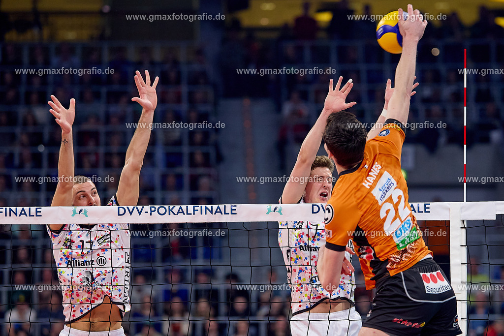 GER, BERLIN RECYCLING Volleys - SWD powervolleys Dueren, Volleyball, DVV-Pokalfinale Maenner 2025, 02.03.25 | GER, BERLIN RECYCLING Volleys - SWD powervolleys Dueren, Volleyball, DVV-Pokalfinale Maenner 2025, 02.03.25Foto: Gerald Oelze-de Stoppany