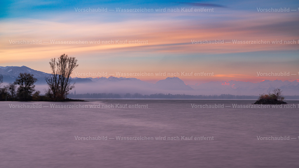 Morgenstimmung bei Bregenz | am Bodensee, vom Campingplatz Lindau - Realisiert mit Pictrs.com