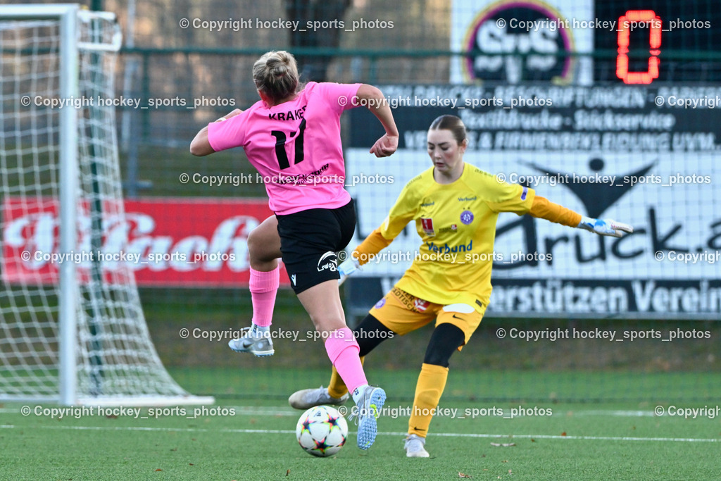 Liwodruck Carinthians Hornets vs. FK Austria Wien Frauen 19.11.2023 | #17 Vanessa Kraker, #25 Nadine Hinterberger