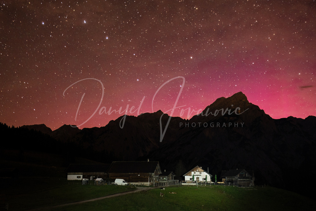 Polarlichter | Über dem Karwendel bei der Walderalm