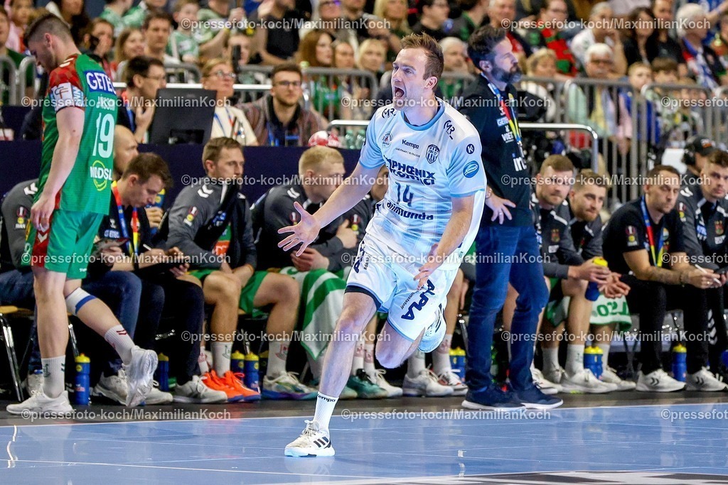 xSSCx19042601015 | 19.04.2026, xsscx, Handball, DHB-Pokal Lidl Final4, Spiel um Platz 3, TBV Lemgo-Lippe - SC Magdeburg, Saison 2025 / 2026 Herren, Lanxess Arena, Köln: Bobby Schagen (TBV Lemgo Lippe #14) jubelnd nach dem Treffer Photo: xSandraxScherningxPressefotoKochx