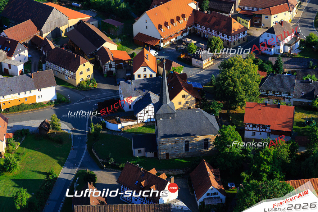 Die Luftaufnahme Gaertenroth -  wurde vom UL-Flugzeug (keine Drohne) aus fotografiert.Hohe Druck- Auflösung-die Geschenkidee!