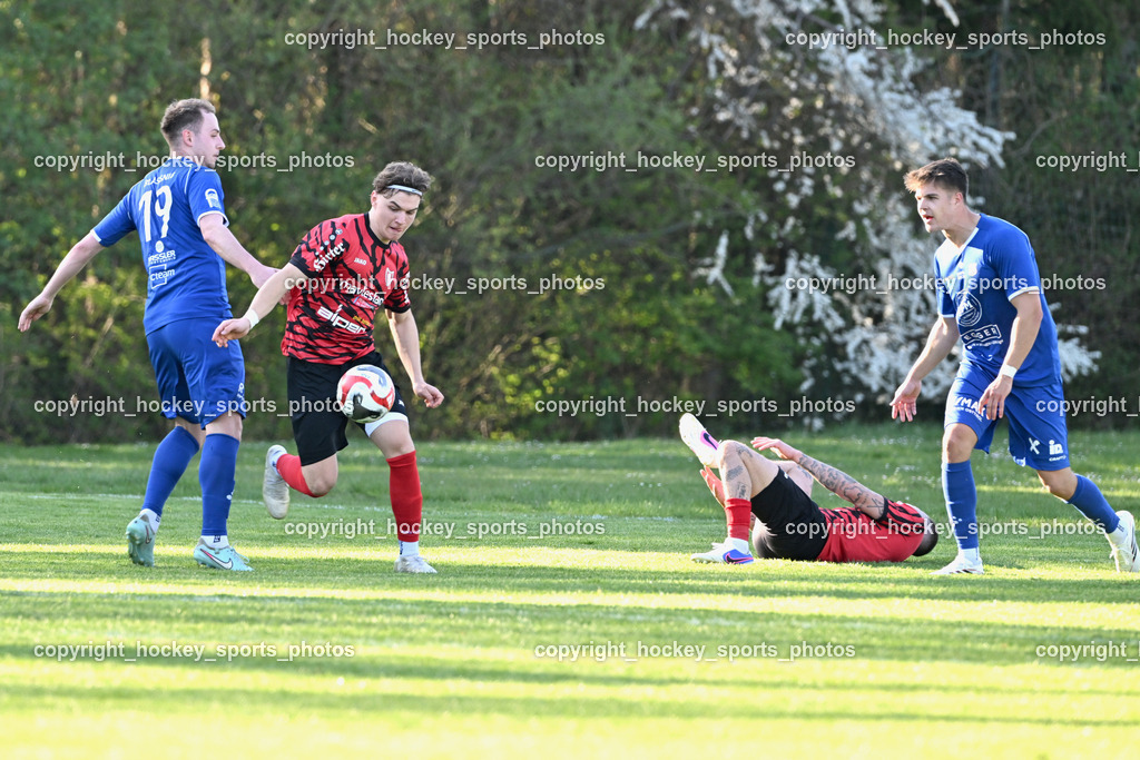 ATUS Ferlach vs. Union Matrei  | #19 Luca Jakob Blassnig Union Matrei, #5 Daniel Jobst ATUS Ferlach, #79 Tobias Gerhard Stingl ATUS Ferlach, #30 Manuel Hanser Union Matrei, ATUS Ferlach vs. Union Matrei , ATUS Ferlach vs. Union Matrei  am 11.04.2026 in Rothenthurn (Sportplatz Rothenthurn), Austria, (Photo by Bernd Stefan)