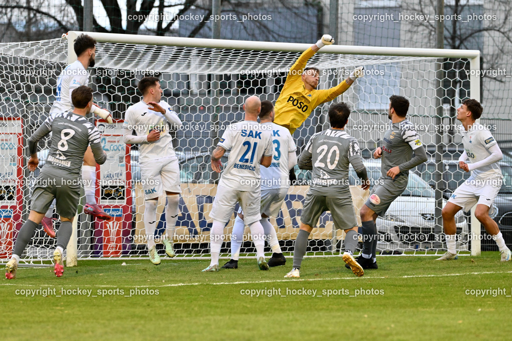SAK vs. ASKÖ Köttmannsdorf | #8 Ziga Ribic ASKÖ Köttmannsdorf, #24 Jovan Koprivica SAK, #29 Andraz Zinic SAK, #21 Zan Benedicic SAK, #20 Daniel Hans Genser ASKÖ Köttmannsdorf, #17 Stephan Borovnik ASKÖ Köttmannsdorf, #99 Arian Rener SAK, SAK vs. ASKÖ Köttmannsdorf, SAK vs. ASKÖ Köttmannsdorf am 02.04.2026 in Klagenfurt (Sportpark Welzenegg), Austria, (Photo by Bernd Stefan)