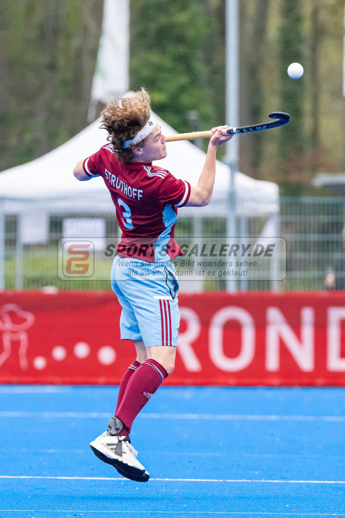 HK_20230415_106949 | 1. Bundesliga Herren Crefelder HTC - UHC Hamburg am 14.4.2023 Crefelder HTC, Krefeld , Strutthoff Michel ( UHC Hamburg #3 )