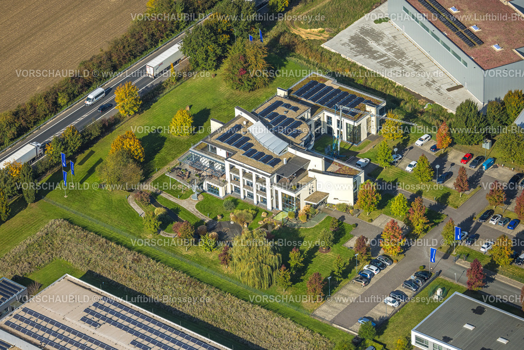 Hamm241007943 | Luftbild, WESTPRESS GmbH, Werbeagentur mit Solardach, Kreativ-Allee, Stadtbezirk Rhynern, Hamm, Ruhrgebiet, Nordrhein-Westfalen, Deutschland