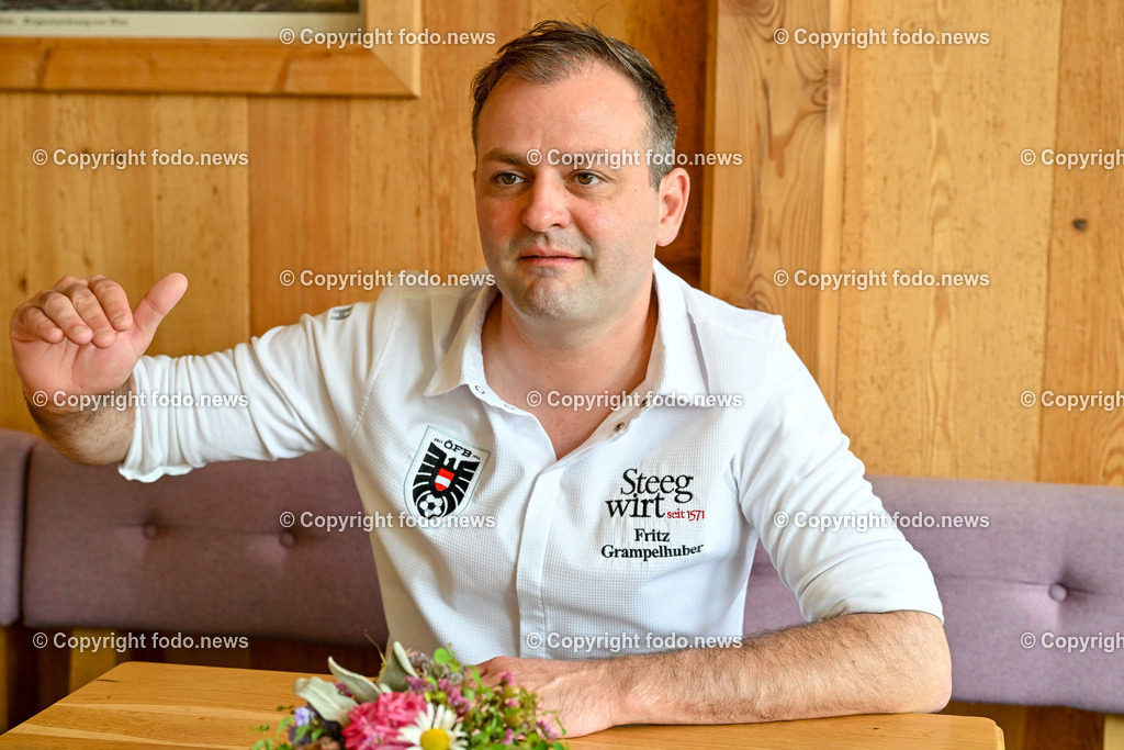 Steegwirt_ Fritz Grampelhuber_ 08.06.2024-28 | 08.06.2024, Bad Goisern, AUT, Steegwirt, im Bild Fritz Grampelhuber (Steegwirt, Haubenkoch, OEFB Teamkoch)