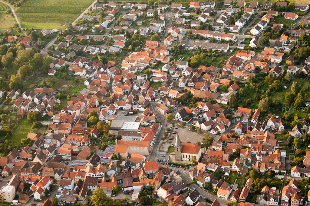 Luftbild: der Pfalz im Ortsteil Godramstein in Landau im Bundesland Rheinland-Pfalz in Deutschland. Foto: IMG_32981.jpg vom 03.09.2010 durch Werner Riehm/FLY-FOTO.de