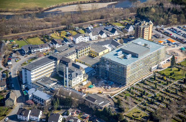 HB-Arnsberg220301978Neheim | Luftbild, Klinikum Hochsauerland in Hüsten, Arnsberg, Sauerland, Nordrhein-Westfalen, Deutschland