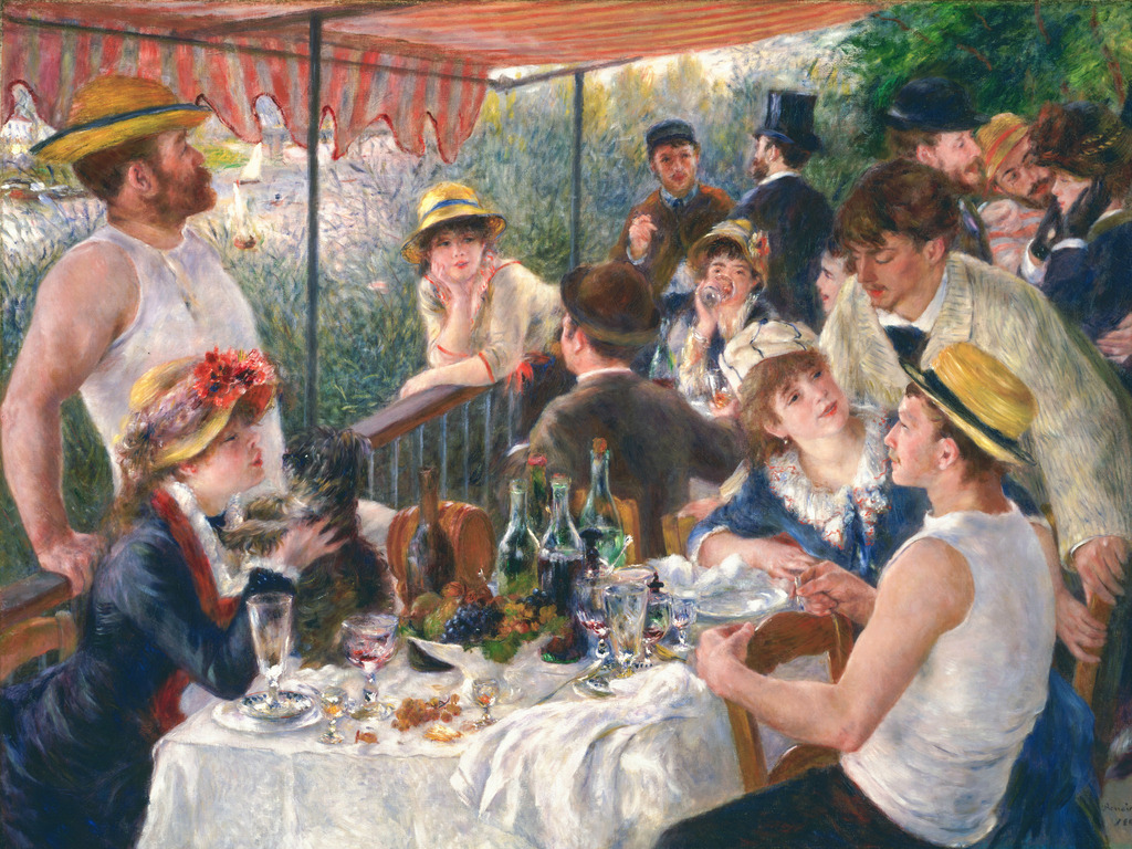 Pierre-Auguste Renoir - Frühstück der Ruderer | Moderne Wandbilder auf Leinwand, Acylglas, Alu-Dibond oder als Poster. Tauchen Sie ein in die Welt KI-generierter Kunstwerke - entdecken Sie hochwertige Kunstdrucke unserer Gemälde, Illustrationen und fotorealistischen Motive.