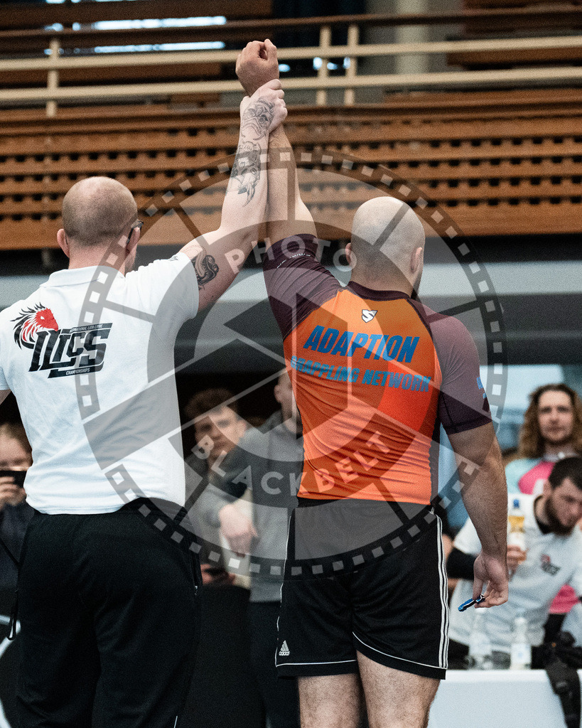 20251129PBB8614 | Fighters compete during the luta livre competition ILLCS XI winter edition on November 29, 2025 in Hannover, Germany.