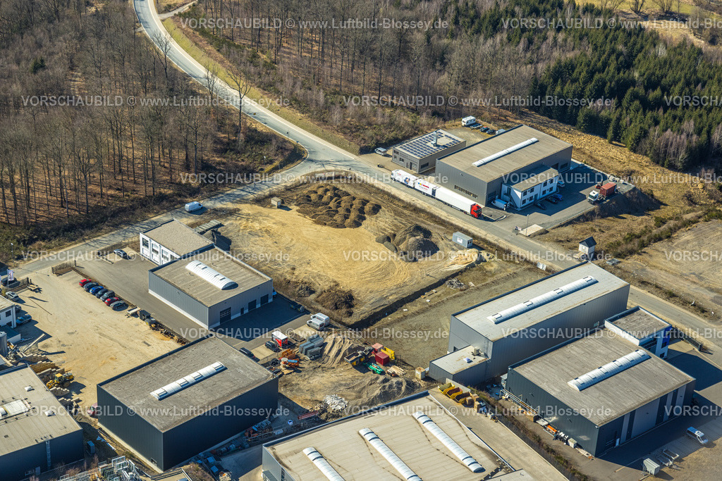 Olpe250307844Mitte | Luftbild, Gewerbegebiet Nicolaus-Otto-Straße, Olpe-Stadt, Olpe, Sauerland, Nordrhein-Westfalen, Deutschland