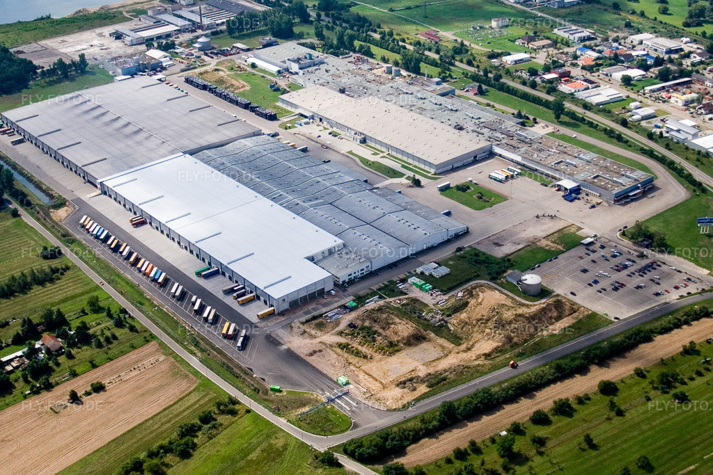 Luftbild: Goodyear von Nordosten in Philippsburg im Bundesland Baden-Württemberg in Deutschland. Foto: IMG_12750.jpg vom 24.08.2008 durch Werner Riehm/FLY-FOTO.de