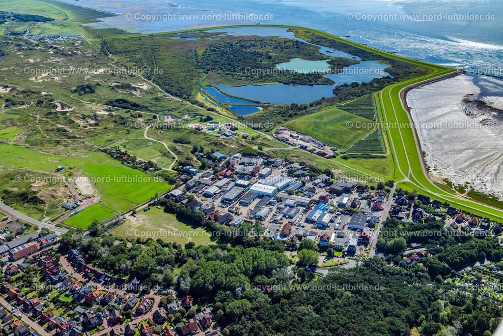 Norderney_Gewerbegebiet_ELS_7066050923 | NORDERNEY 05.09.2023 Gewerbegebiet "Im Gewerbegelände" auf der Insel Norderney im Bundesland Niedersachsen, Deutschlan. // Commercial area "Im Gewerbegelaende" on the island of Norderney in the state of Lower Saxony, Germany. Foto: Martin Elsen