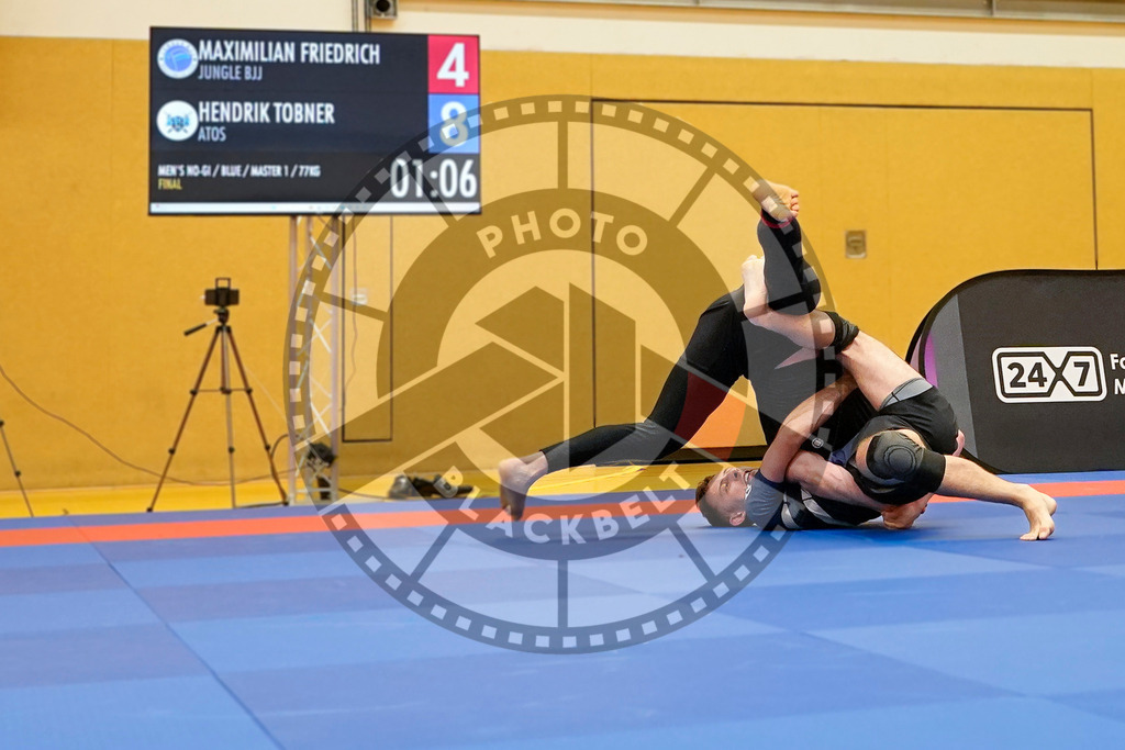 20240203PBB09774 | Fighters compete during the Brazilian Jiu-Jitsu Championship of the AJP Tour in Maintal by Frankfurt am Main, Germany, on February 2, 2024.