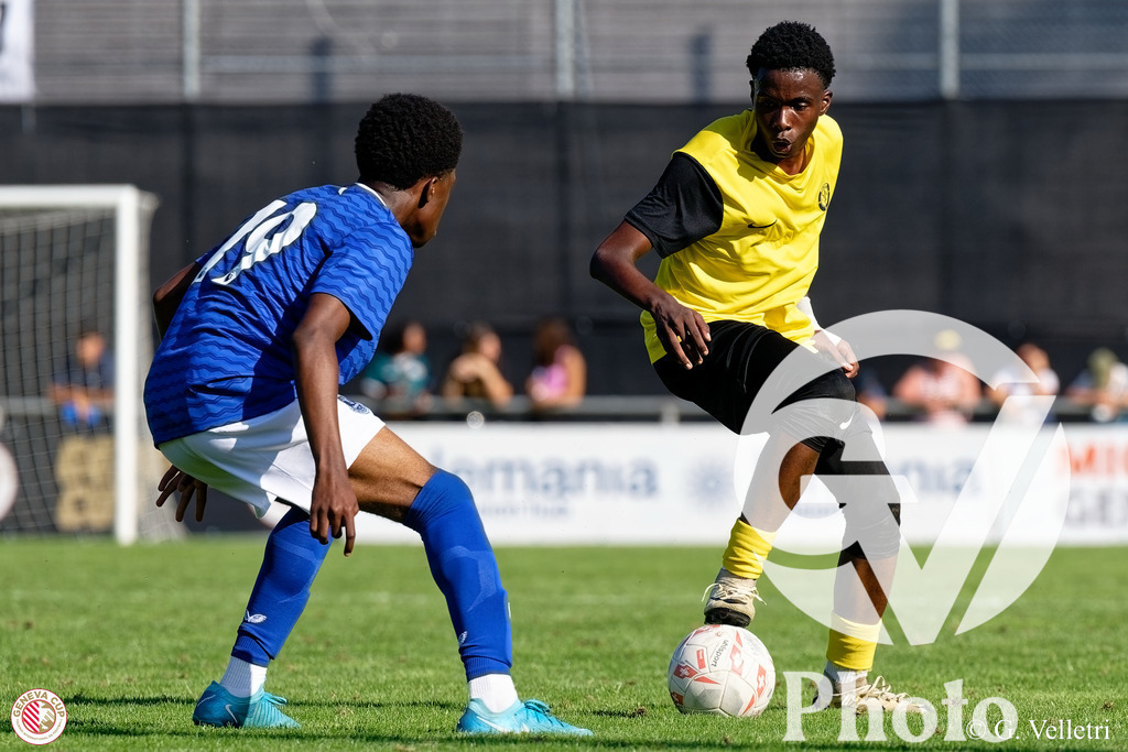 GenevaCup Group Phase - FC Meyrin v Everton FC | during the GenevaCup Group Phase match between FC Meyrin and Everton FC at Stade des Arberes in Meyrin, Switzerland