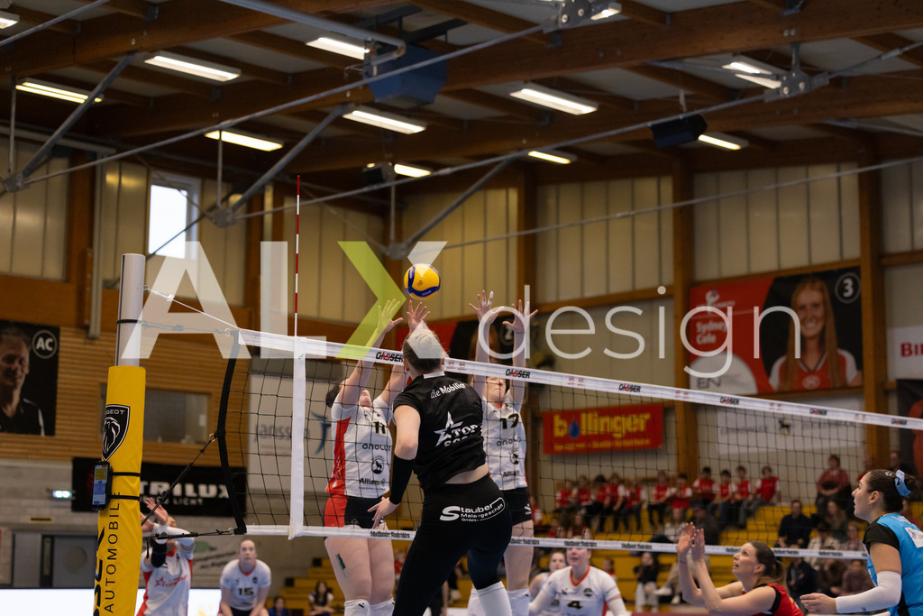 Volleyball I Frauen I Saison 2025-2026 I Volleyball NLA | Women I 1/4 Finals I VC Kanti Schaffhausen - BIWI Volleyball Franches-Montagnes I 21.02.2026 | 9 Jordan Lockwood (USA) (VC Kanti Schaffhausen) – Diagonal - Realisiert mit Pictrs.com