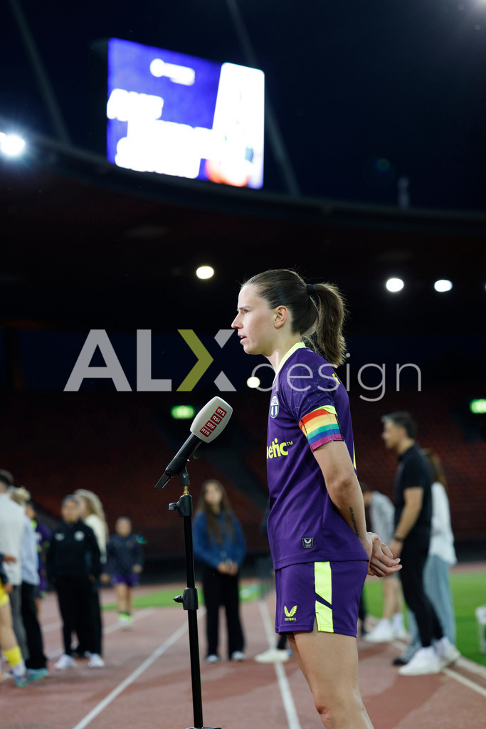 GC Zürich vs FC Zürich - AXA Women’s Super League Playoffs - Stadion Letzigrund | NAOMI MÉGROZ of FC Zürich during the AXA Women’s Super League Playoffs quarter-final second leg between GC Zürich and FC Zürich at Stadion Letzigrund, Zurich, Switzerland. - Realisiert mit Pictrs.com