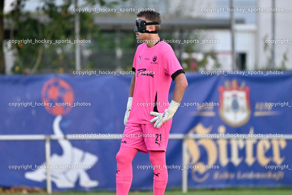 SAK vs. SC St. Veit | #21 Alexander Martin Bodner SC St. Veit, Maske, SAK vs. SC St. Veit, SAK vs. SC St. Veit am 19.09.2025 in Klagenfurt (Sportpark Welzenegg), Austria, (Photo by Bernd Stefan)