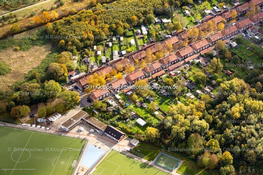 Luftbild Essen-6858 | Luftbild Herbstluftbild Mehrfamilienhaussiedlung in Essen im Bundesland Nordrhein-Westfalen, Deutschland - Realisiert mit Pictrs.com