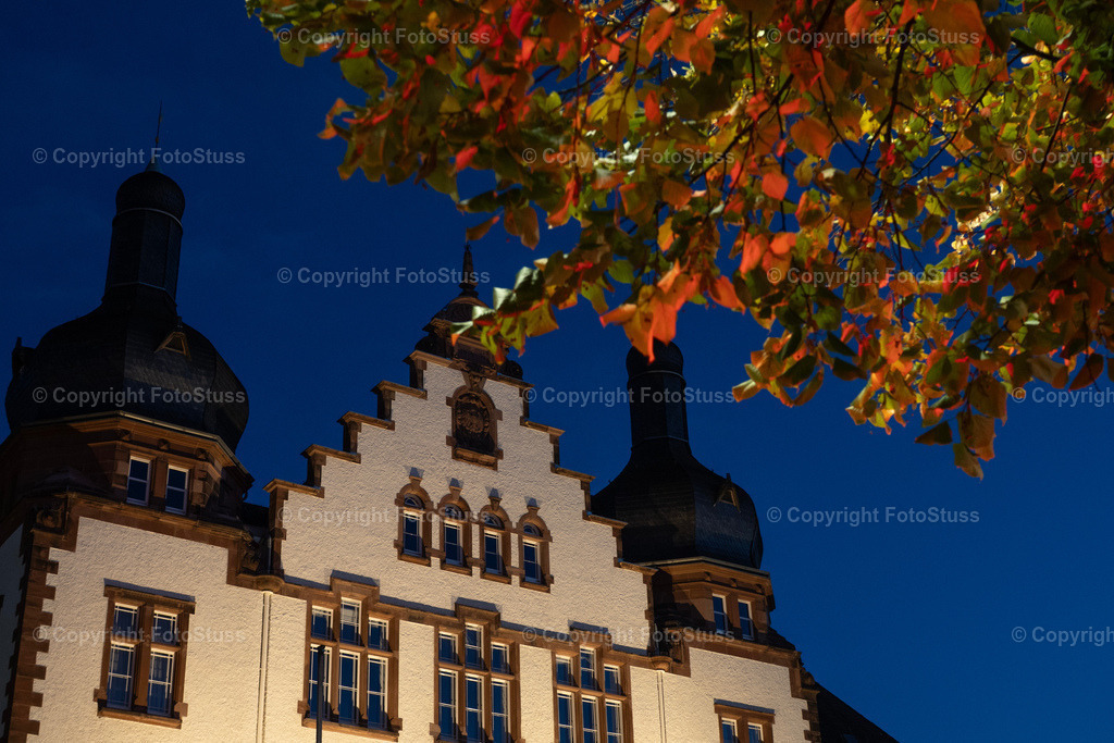 Rathaus Hamm Westfalen | Das Rathaus von Hamm Westfalen im Herbst zur blauen Stunde - Realisiert mit Pictrs.com