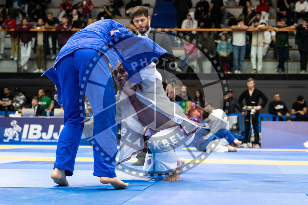 20240123PBB01810 | Fighters compete during the second day of the IBJJF European Championship in Paris, France, on January 23, 2024.