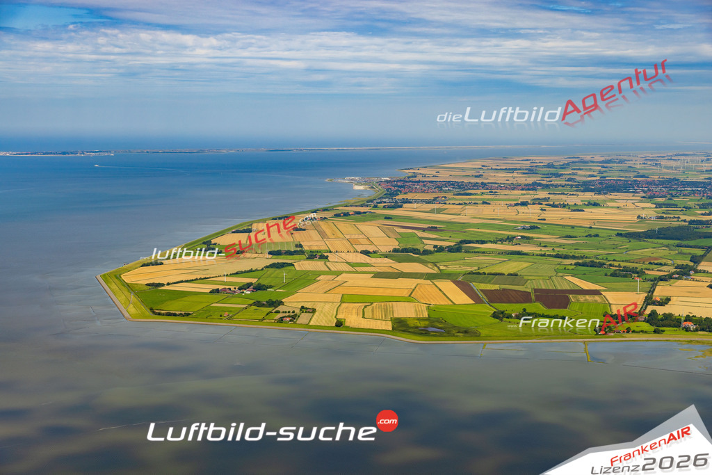 Westermarsch Norden Bild- Das Luftbild wurde 2025 vom UL-Flugzeug heraus erstellt ( keine Drohne bzw. Drohnenaufnahme ) - Hochauflösende Luftaufnahme -Nicht vergleichbar mit Google Maps oder Satelittenbilder- Die Geschenkidee !Mit Lizenz und Bildrechte bestellbar - CC