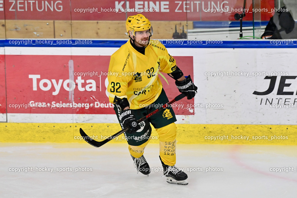 ATSE Graz vs. EHC Lustenau | #32 Stefan Daniel EHC Lustenau, ATSE Graz vs. EHC Lustenau, ATSE Graz vs. EHC Lustenau am 14.02.2026 in Graz (Merkur Eishalle ), Austria, (Photo by Bernd Stefan)