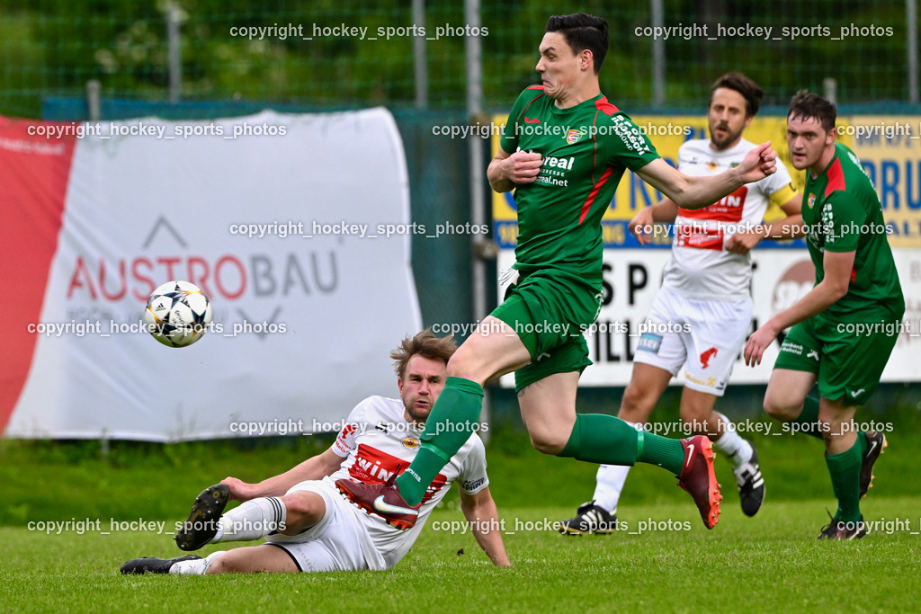 FC ASKÖ Gmünd vs. Rapid Lienz  | #6 Florian Unterweger Rapid Lienz, #19 Nico Payer ASKÖ Gmünd, FC ASKÖ Gmünd vs. Rapid Lienz , FC ASKÖ Gmünd vs. Rapid Lienz  am 02.06.2024 in Gmünd (Sportplatz Gmünd), Austria, (Photo by Bernd Stefan)