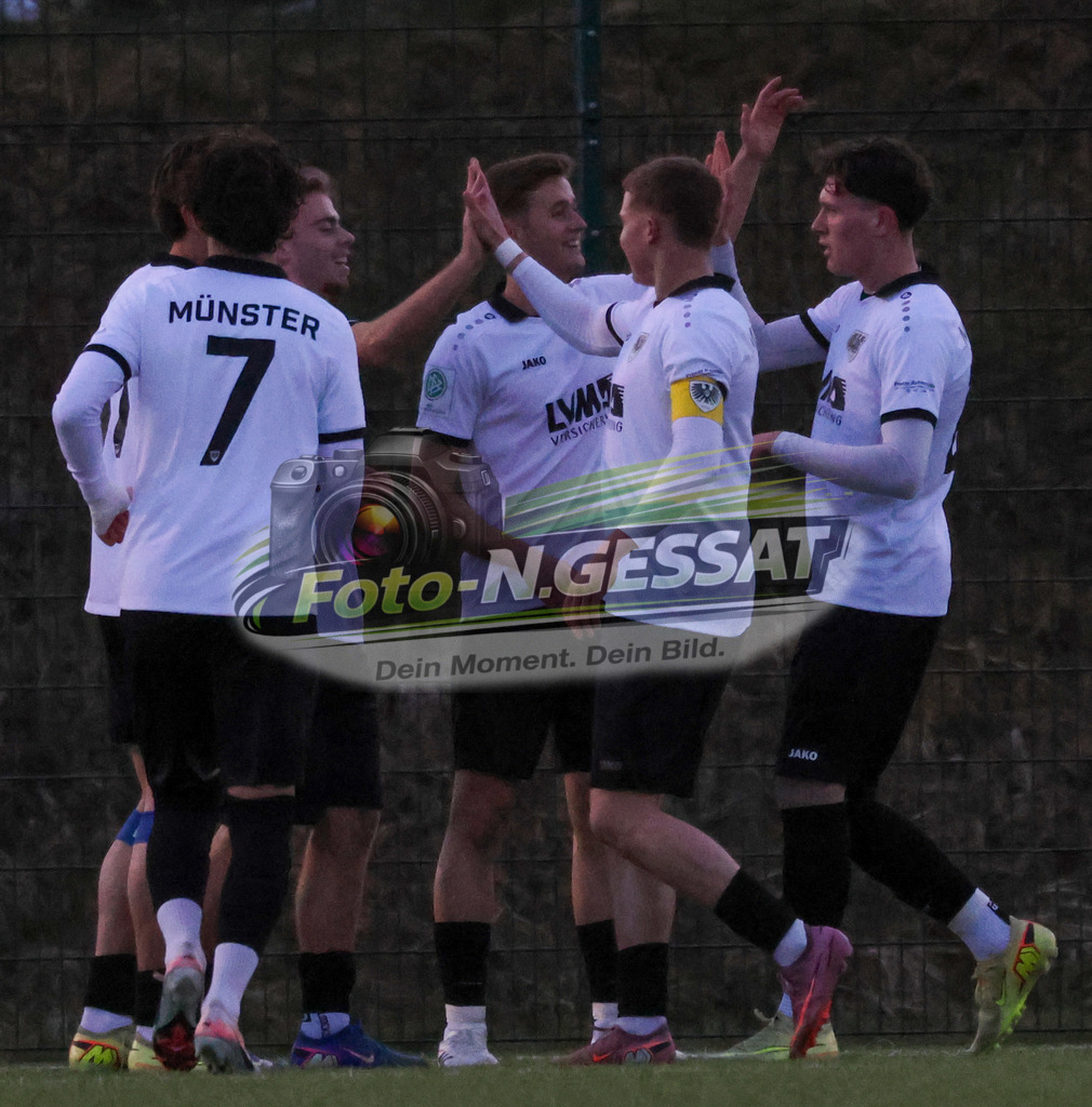 SV Rödinghausen - SC Preußen Münster | Auf dem Bild zu sehen: weiß SC Preußen Münster: Jubel 0:1 SV Rödinghausen, SC Preußen Münster, Saison 25/26, A-Jugend Westfalenpokal, Achtelfinale, U19, Deutschland - Realisiert mit Pictrs.com