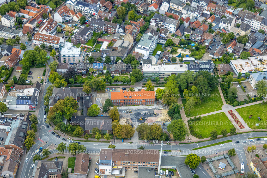 Ahlen230803214 | Luftbild, uftbild, Albert-Schweitzer-Schule, Baustelle, Ahlen, Ruhrgebiet, Nordrhein-Westfalen, Deutschland