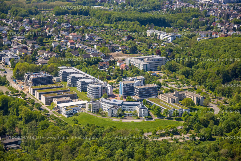 Hagen230501955 | Luftbild, FernUniversität Campus, Hochschulviertel, Hagen, Sauerland, Nordrhein-Westfalen, Deutschland