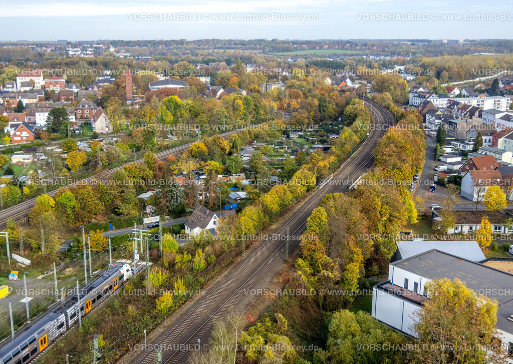 Hamm221012500 | Luftbild, Kleingartenanlage Nordenstiftsweg, Zwischen den Bahnen, Heessen, Hamm, Ruhrgebiet, Nordrhein-Westfalen, Deutschland