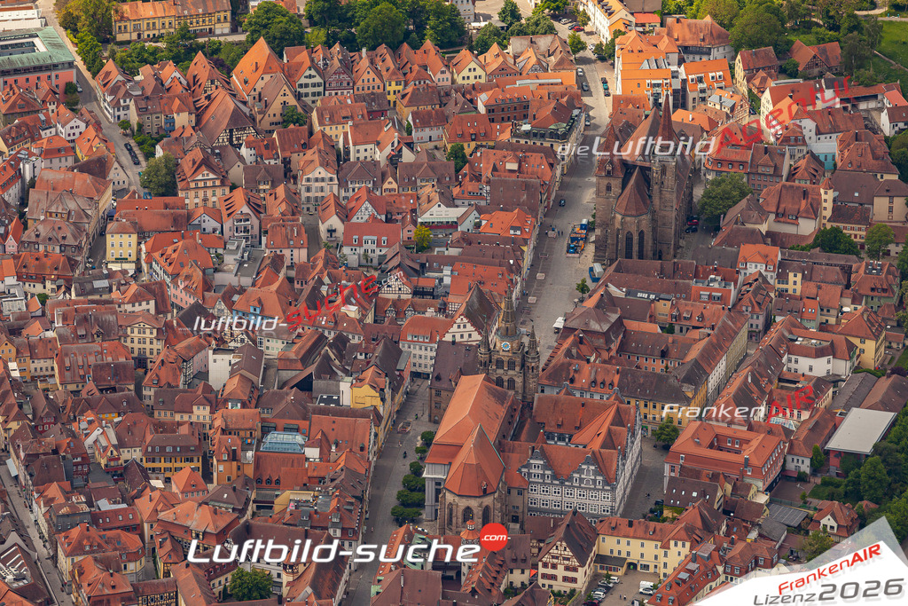 Aktuelles Luftbild von altstadt ansbach - Die Luftaufnahme wurde 2020 mittels UL-Flugzeug erstellt ( keine Drohne ) - hochauflösende Kamera-Systeme von  Canon -Beste Qualität - Für grossformatige Ausdrucke geeignet. Die Geschenkidee !