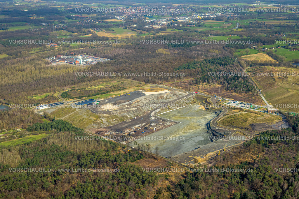 Huenxe240310009 | Luftbild, Sonderabfalldeponie Hünxe-Schermbeck der AGR mbH, Hermann Nottenkämper GmbH Entsorgungsunternehmen, Gartrop, Hünxe, Nordrhein-Westfalen, Deutschland